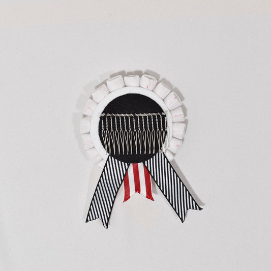 『夢満開』ロゼット風の髪飾り A-4